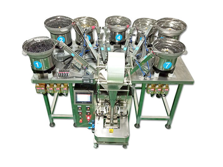 七盤螺絲配件點(diǎn)數(shù)包裝機(jī)